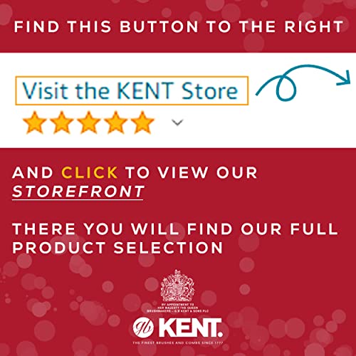 Kent A FOT Handmade Pocket Comb for Men, Women and Kids, All Fine Tooth Hair Comb Straightener for Everyday Grooming and Styling Hair, Beard and Mustache, Saw Cut and Hand Polished, Made in England