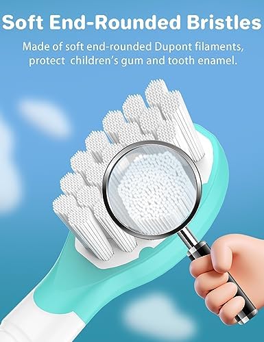 Kids Replacement Heads for Philips Sonicare: 3+ Years Old Children Soft Electric Toothbrush Compact Child Brush Head for Boys Girls, Pink & Blue 8 Pack