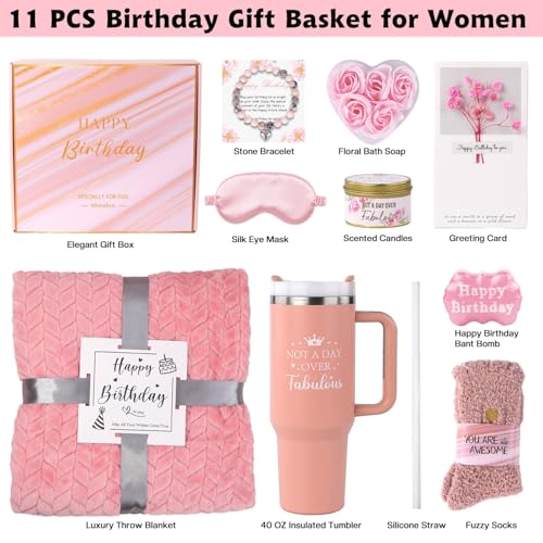 Best friend Birthday Gifts for Women Friendship, Birthday Gift for Women Mom Wife Her Best Friend Sister Aunt Teen Girl Girlfriend, Relaxing Spa Bath Gift Set Self Care Get Well Gift Baskets