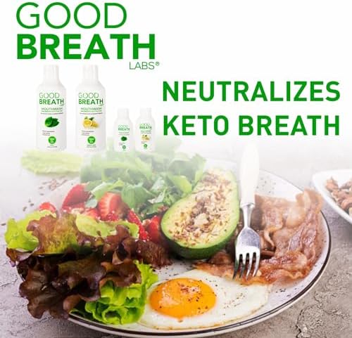 Goodbreath Mouthwash - Mint Mouth Rinse for Chronic Halitosis - New Ozone Technology Oral Rinse - Halitosis Treatment & Bad Breath Neutralizer - Mouthwash for Gum Diseases - Alcohol-Free | 16 Oz