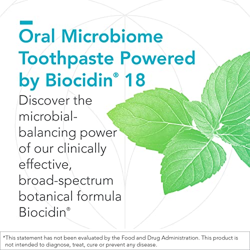 Biocidin Dentalcidin Fluoride Free Teeth Whitening Toothpaste for Adults & Children 2+ - Plant-Based Toothpaste - Promote a Healthy Oral Microbiome, Remove Biofilm Plaque (3 Oz)