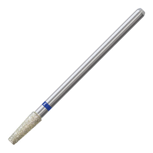 HYTOOS 3mm Short Tapered Cuticle Clean Nail Drill Bit, Russian Diamond Nail Bits Professional Safety Under Nail Cleaner Burr for Cuticle Dead Skin, Electric Nails Drill Accessories, Medium