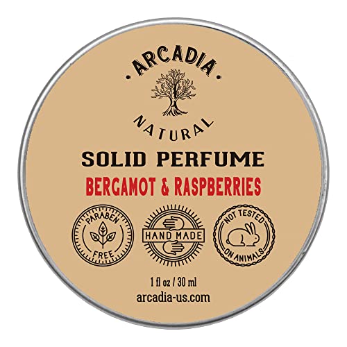 Bergamot and Raspberries - Handcrafted with natural oils and butters, Vegan and alcohol-Free perfume