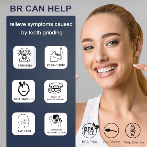 KOHEEL No-Boiling Adjustable Mouth Guard for Teeth Grinding and Clenching, Comfortable Night Guard for Bruxism Relief, TMJ Relief, and Sleep Improvement (2 Count)