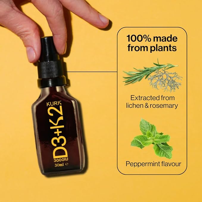 High Strength Liquid Curcumin Oil from Turmeric (Orange 3.2 Fl Oz) and Vitamin D3 K2 Oral Spray (Peppermint 1 Fl Oz) Bundle
