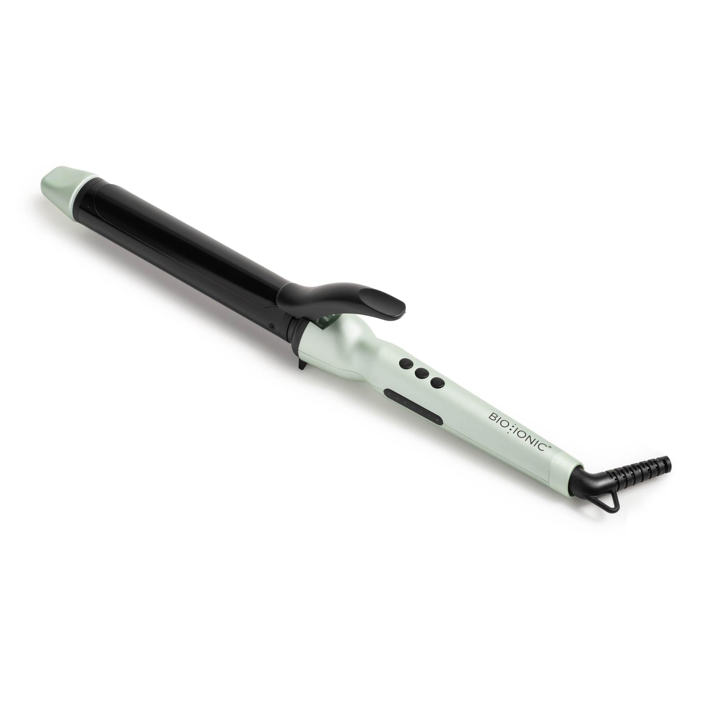 Bio Ionic Long Barrel Styler, 1.25" Curling Iron with Moisture Heat Technology & NanoIonic MX, Versatile Curling Wand with Adjustable Heat Settings, Hair Curler with 2" Extended Barrel, Jade Green