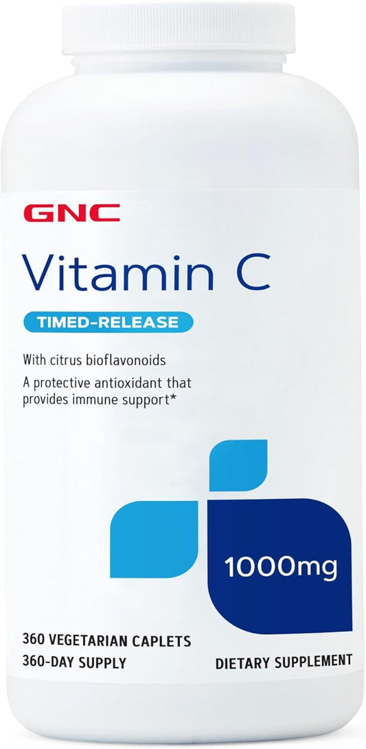 GNC Vitamin C 1000mg Supplement, Timed Release, Provides Immune Support, 360 Servings