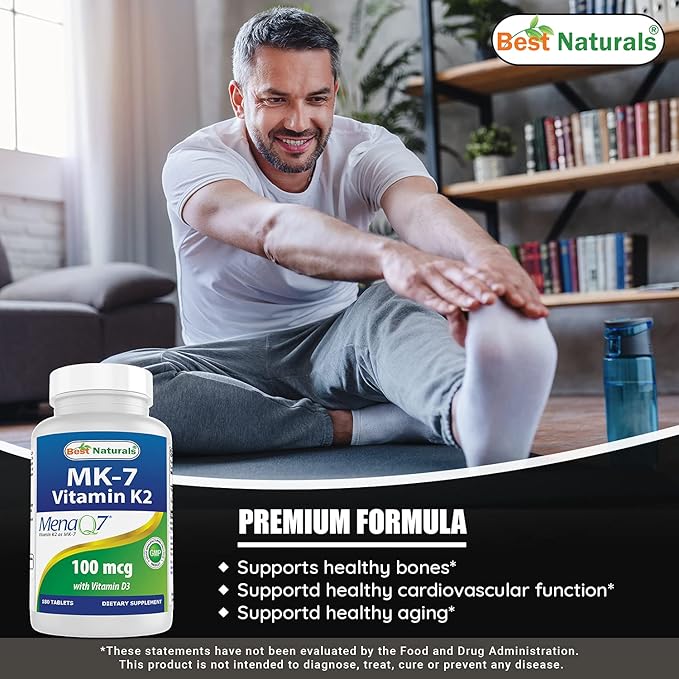 Best Naturals Vitamin B12 6000 mcg & Vitamin K2 (MK7) with D3