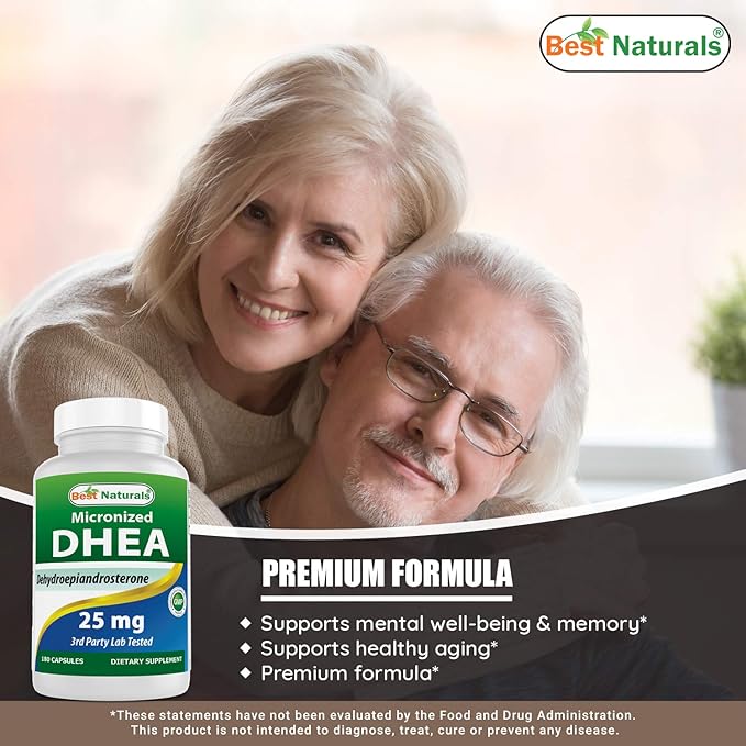 Best Naturals DHEA 25 mg & Vitamin D3 5000 IU
