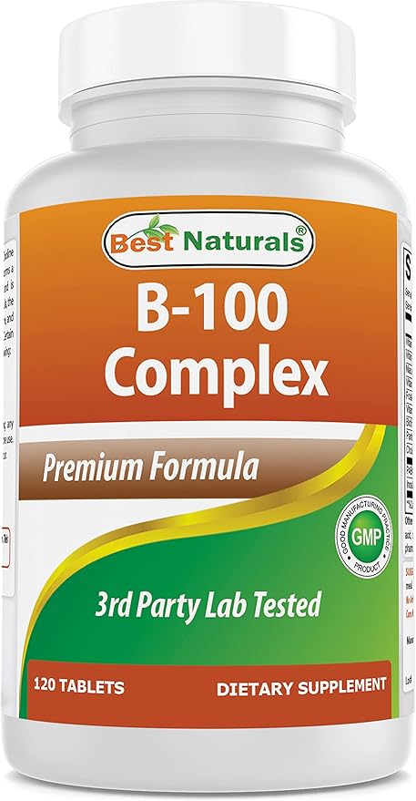 Best Naturals B-100 Complex for adults, 120 Tablets