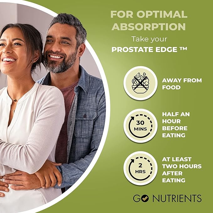 Go Nutrients Liquid Vitamin D3 with K2 (MK-7) Drops & Prostate Edge Prostate Supplement for Men with Pygeum and Saw Palmetto Extract Vitamin D3 and K2 Liquid Vitamin Drops That Help Emotional State