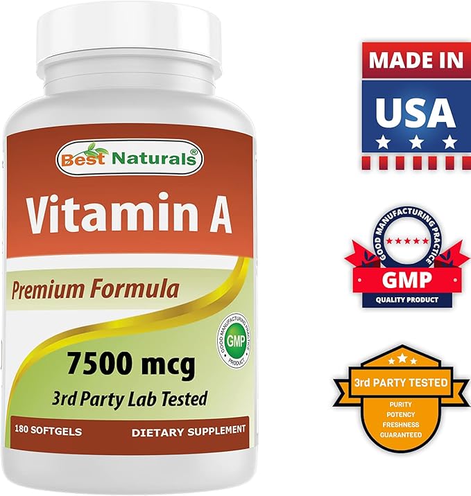 Best Naturals MK-7 Vitamin K2 100 mcg & Vitamin A 25000 IU