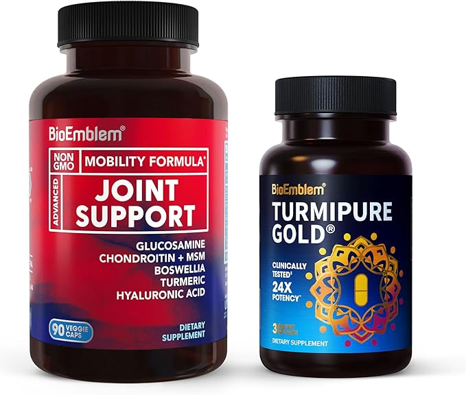 BioEmblem Turmeric Curcumin with Clinically Studied TurmiPure and Joint Support