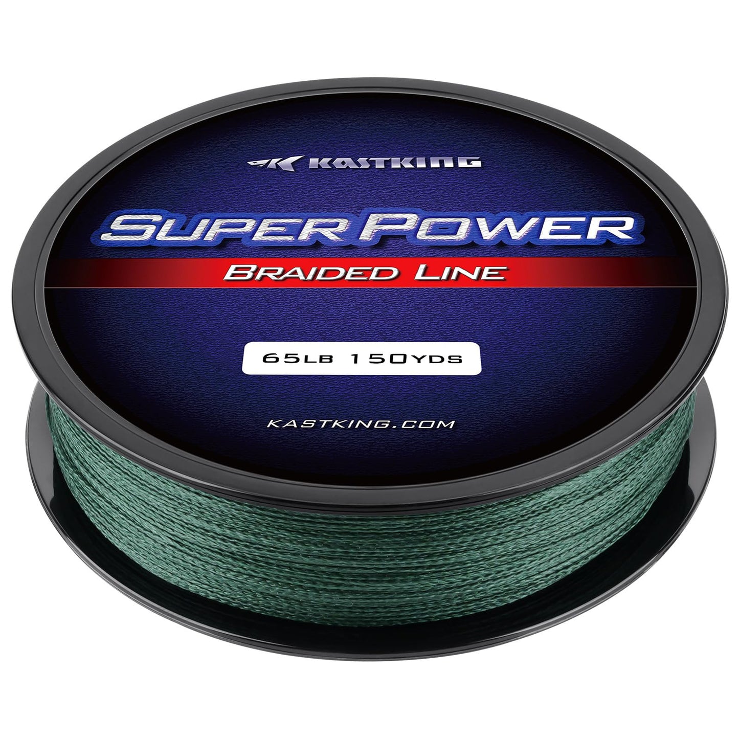 KastKing Superpower Braided Fishing Line, Moss Green, 8LB, 150 Yds