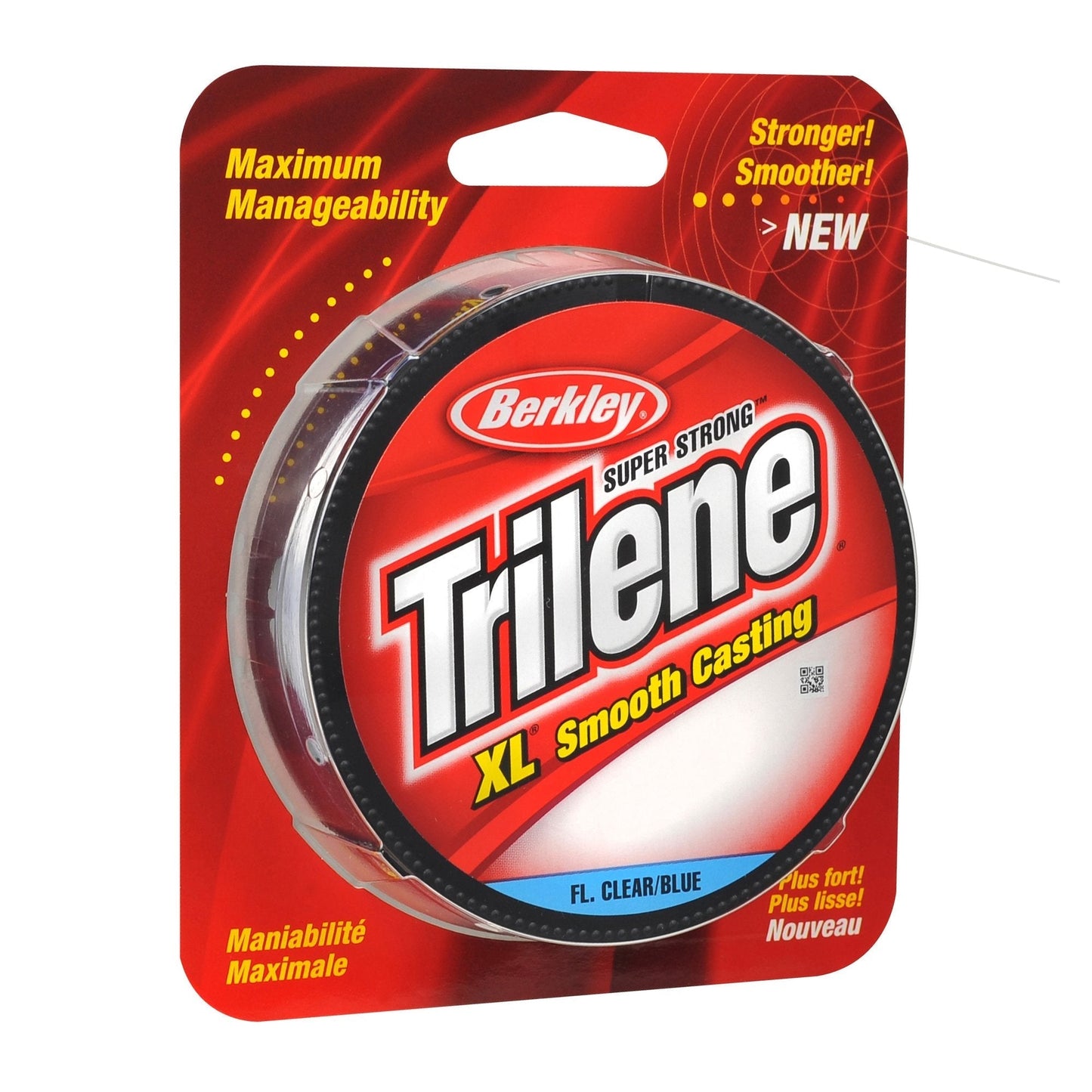 Berkley Trilene® XL®, Fluorescent Clear/Blue, 10lb | 4.5kg, 110yd | 100m Monofilament Fishing Line, Suitable for Freshwater Environments