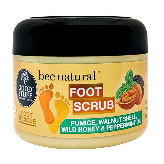 Good Stuff Bee Natural Soothing Foot Scrub with Walnut Shell powder and Wild Honey 200ml /6.76 Fl.Oz