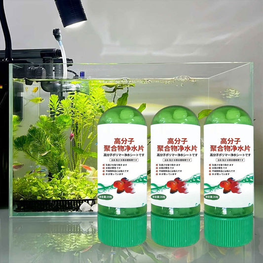 Kumdkd Aquarium Water Conditioner Tablets (3-Pack) - Fish Tank Water Purifier for Freshwater & Saltwater - Removes Chlorine, Heavy Metals & Cloudiness