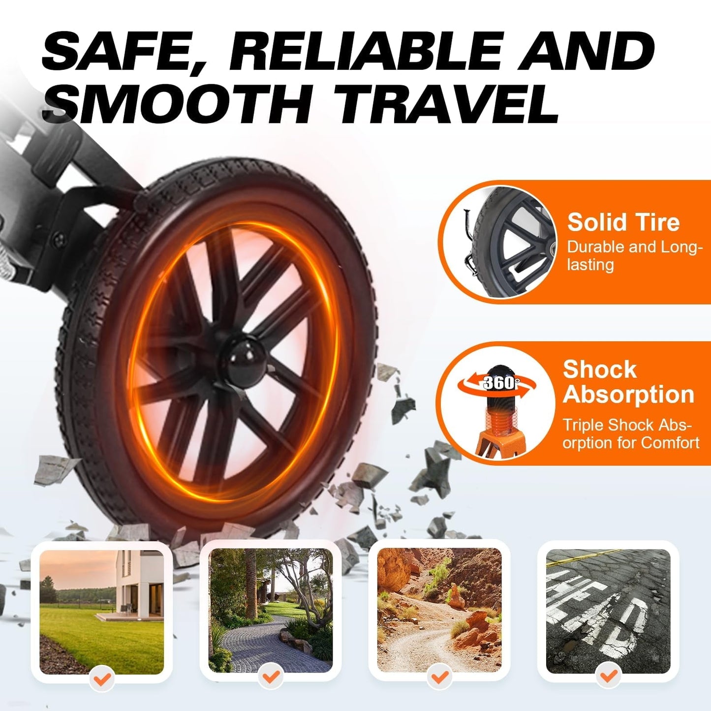 20LBS Ultra-Lightweight Foldable Wheelchair for Adults & Seniors, Carbon Fiber Frame, 10” Honeycomb Tires, 220LBS Capacity, 1-Second Fold for Travel