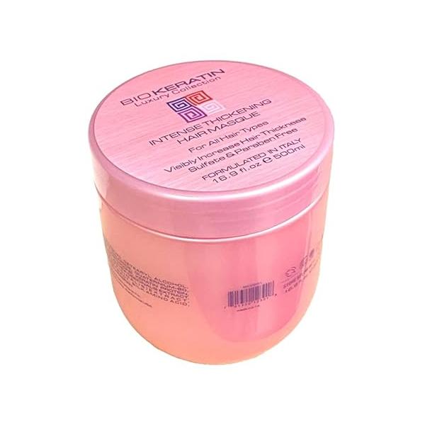 Bio Keratin Luxury Collection Intense Thickening Hair Masque 16.9 Fl.Oz (500ml)