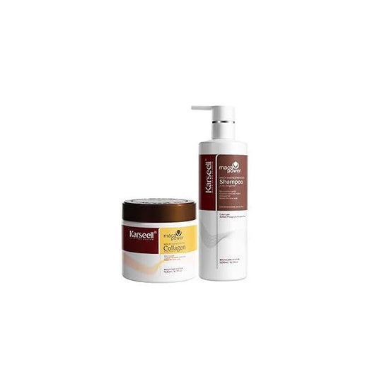 Karseell Collagen Hair Treatment Deep Repair Smooth Conditioning Shampoo with Argan Oil